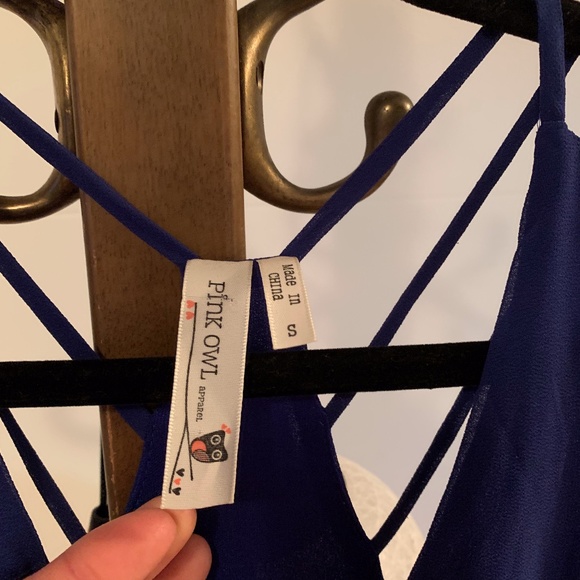 Pink Owl Size Small Maxi Dress - Multi- Color Print - Picture 3 of 6